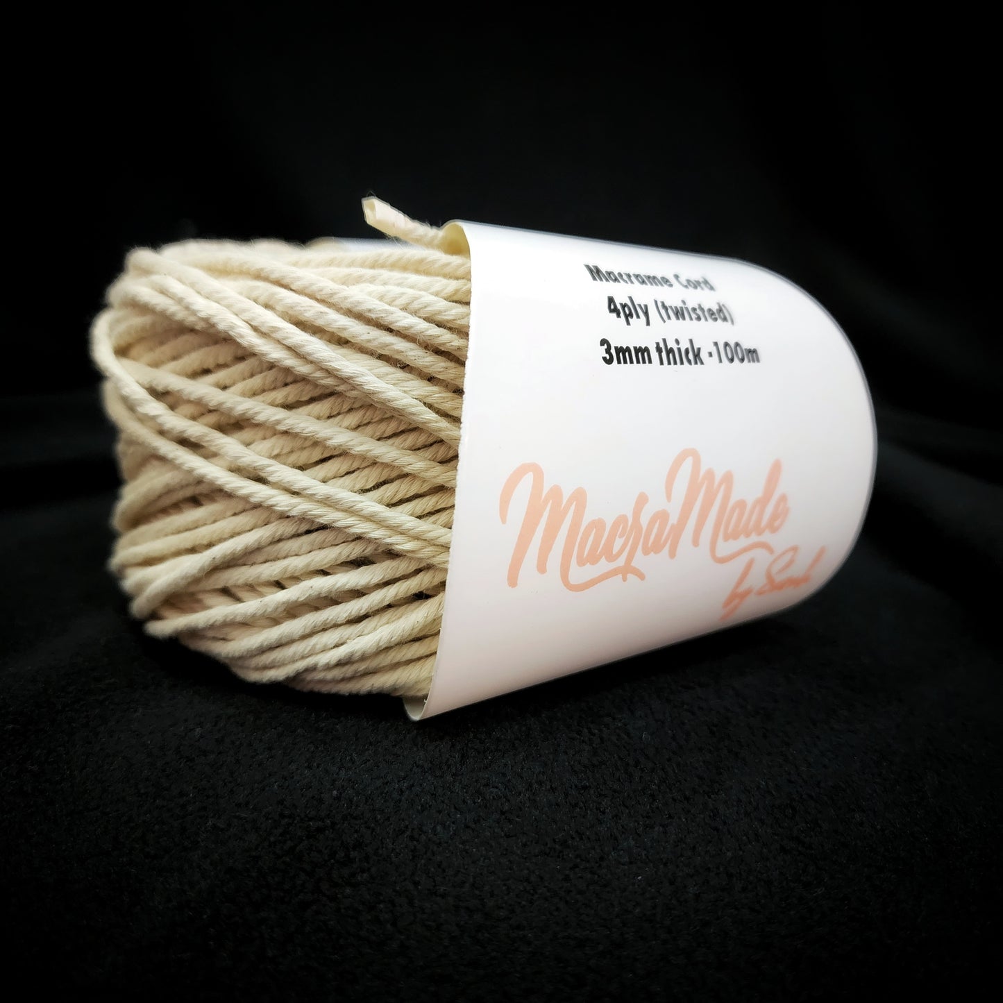 Natural - 3mm Macrame Cord