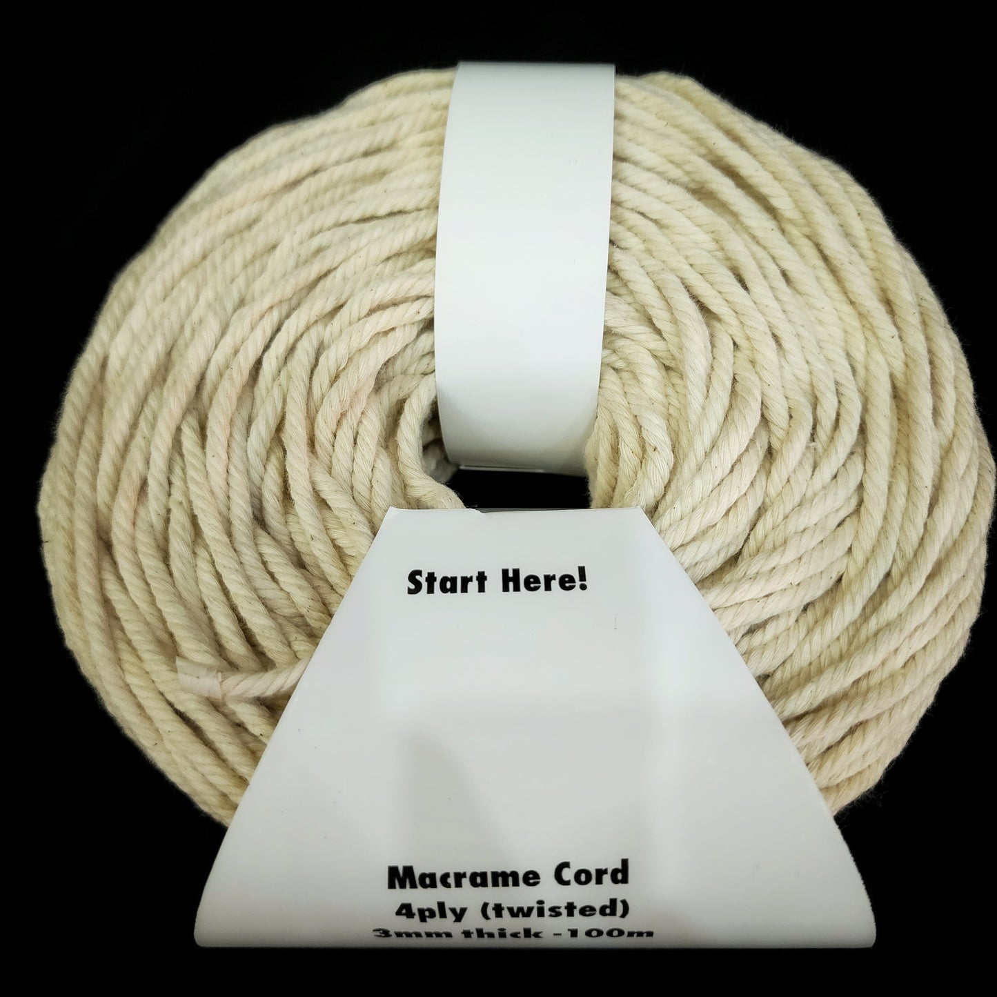 Natural - 3mm Macrame Cord